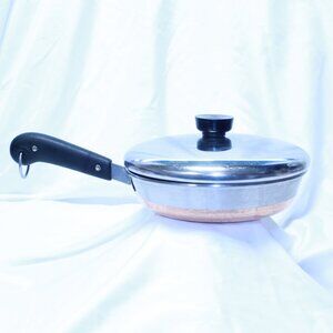 Revere Ware 1801 Copper Bottom 8 Inch Frypan With Lid - Riverside, CAL